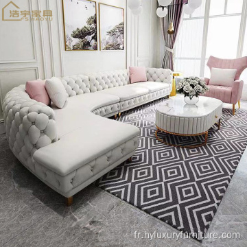 Nouveau canapé chesterfield moderne pour meubles de salon